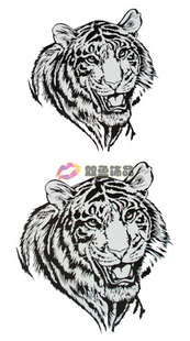Tattoo Sticker Tiger (Sold in per package of 30pcs)
