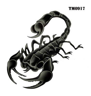 Tattoo Sticker Scorpion (Sold in per package of 80pcs)