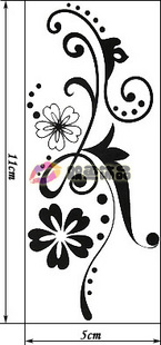 Tattoo Sticker Flowers (Sold in per package of 40pcs)