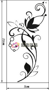Tattoo Sticker Flowers (Sold in per package of 50pcs)