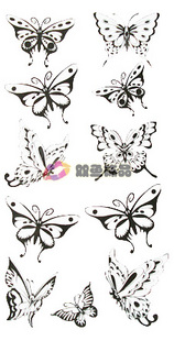 Tattoo Sticker Butterfly (Sold in per package of 50pcs)