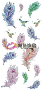 Tattoo Sticker Feather (Sold in per package of 30pcs)