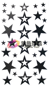 Tattoo Sticker Stars (Sold in per package of 40pcs)