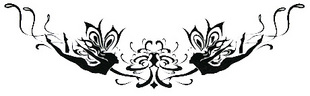 Tattoo Sticker Dancing Butterfly (Sold in per package of 50pcs)