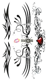 Tattoo Sticker Heart (Sold in per package of 30pcs)