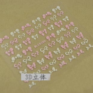 Bowknot Nail Stickers (Sold in per package of 50pcs,assorted)