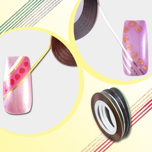 Nail Art Tips Striping Tape Decoration (Sold in per package of 40 rolls, assorted colors)