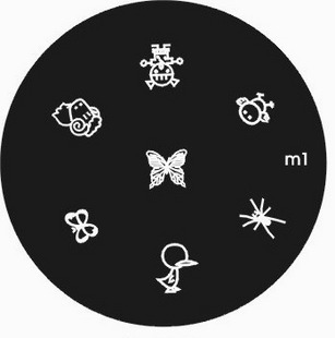 Round Nail Art Image Stamping Plate (Sold in per package of 23pcs,assorted)