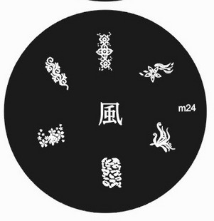 Round Nail Art Image Stamping Plate (Sold in per package of 20pcs,assorted)