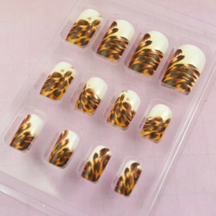 Leopard Nail Tips (Sold in per package of 12pcs)