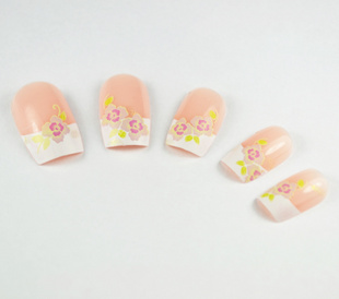 Flower Painting Nail Tips (Sold in per package of 12pcs)