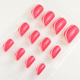 Peach Pink Nail Tips (Sold in per package of 12pcs)
