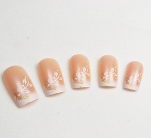 French Flower Nail Tips (Sold in per package of 12pcs)