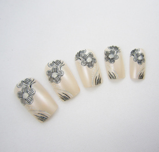 Flower Nail Tips (Sold in per package of 12pcs)