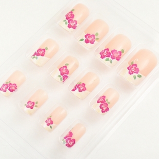 Peony Nail Tips (Sold in per package of 12pcs)