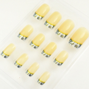 Flower Nail Tips (Sold in per package of 12pcs)