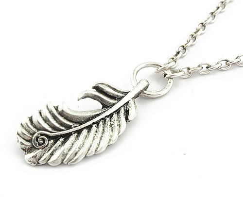 Retro Feather Necklace  (Sold in per package of 25pcs,assorted colors)