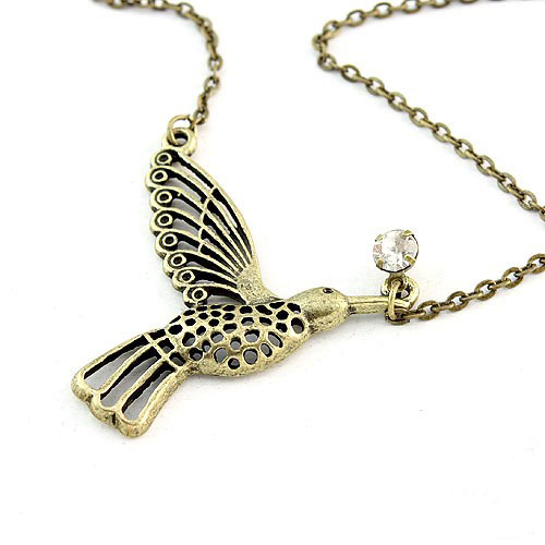 Retro Necklace Magpie (Sold in per package of 20pcs,assorted colors)