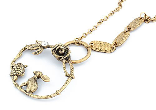 Retro Necklace Squirrel (Sold in per package of 15pcs,assorted colors)