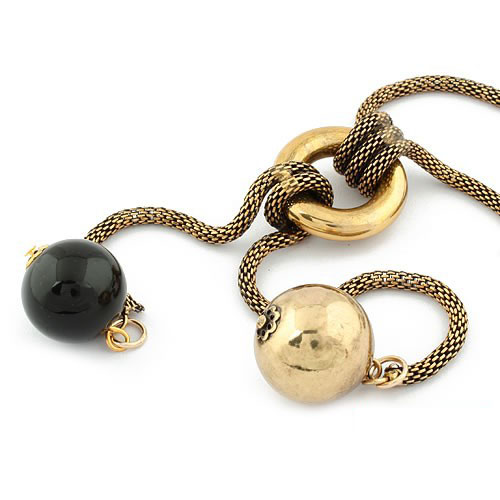 Retro Necklace Crystal Ball (Sold in per package of 20pcs,assorted colors)