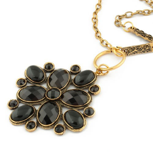 Retro Necklace (Sold in per package of 20pcs,assorted colors)