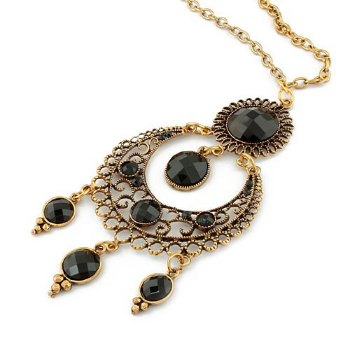 Retro Necklace (Sold in per package of 20pcs,assorted colors)