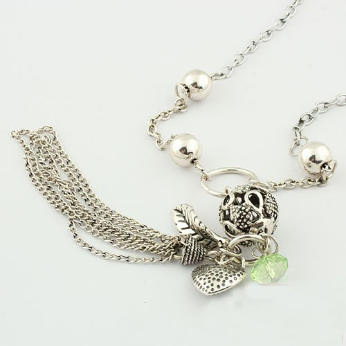 Retro Necklace Crystal Ball (Sold in per package of 20pcs,assorted colors)