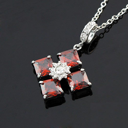 Zircon Necklaces(Sold in per package of 12pcs,assorted colors)