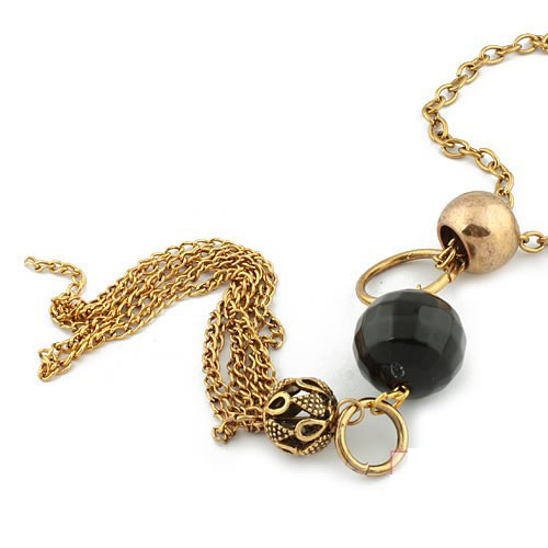 Retro Necklace Crystal Ball (Sold in per package of 20pcs,assorted colors)