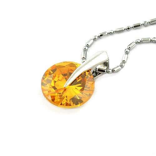 Zircon Necklaces (Sold in per package of 15pcs, assorted colors)