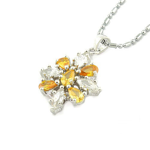 Zircon Necklaces (Sold in per package of 10pcs, assorted colors)