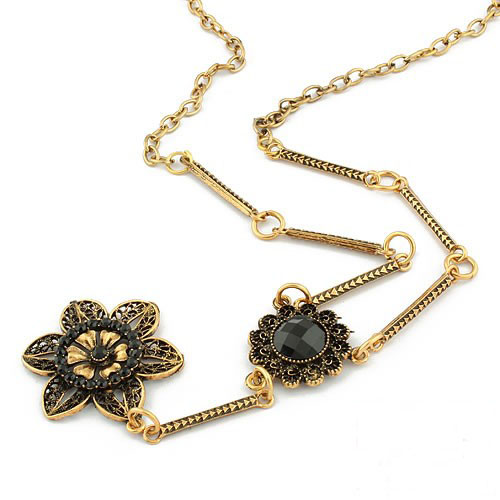 Retro Necklace Flower (Sold in per package of 20pcs,assorted colors)