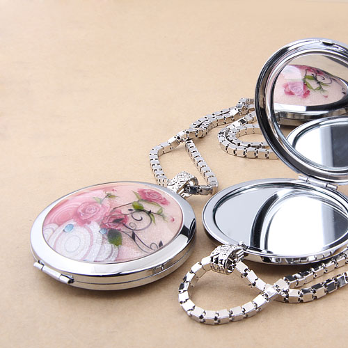 Make-up Mirror Necklaces (Sold in per package of 12pcs,assorted colors)