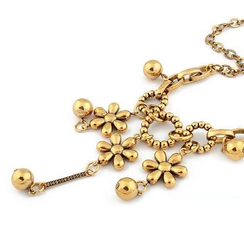 Retro Necklace Flowers (Sold in per package of 15pcs,assorted colors)