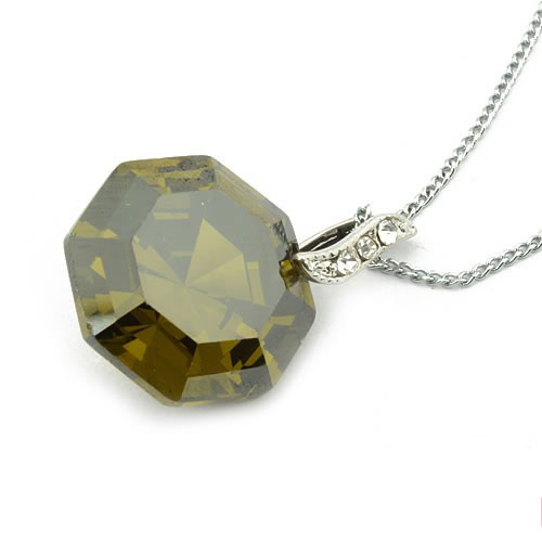 Zircon Necklaces (Sold in per package of 10pcs, assorted colors)