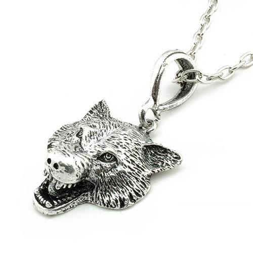 Retro Necklace Wolf Heat (Sold in per package of 25pcs,assorted colors)