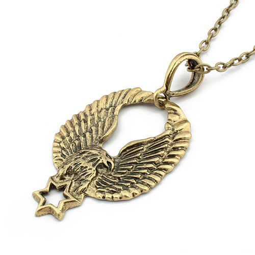 Retro Necklace Eagle (Sold in per package of 20pcs,assorted colors)