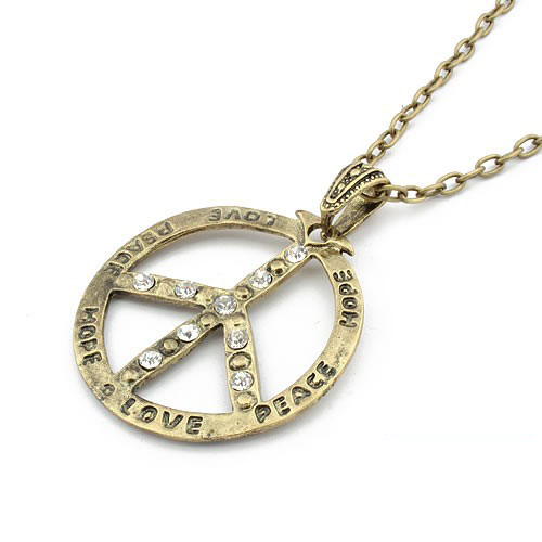 Retro Necklace (Sold in per package of 15pcs,assorted colors)