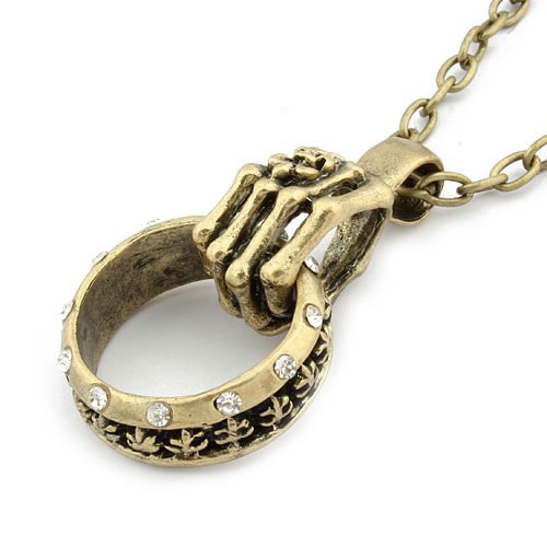 Retro Necklace Ring (Sold in per package of 15pcs,assorted colors)