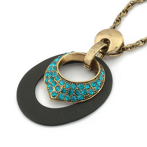 Retro Necklace (Sold in per package of 12pcs,assorted colors)