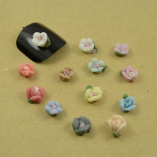 Ceramic Flower Nail Art Decoration (Sold in per package of 300pcs,assorted)