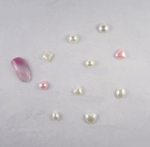 Semicircle Pearl Nail Art Decoration (Sold in per package of 20pcs,assorted)