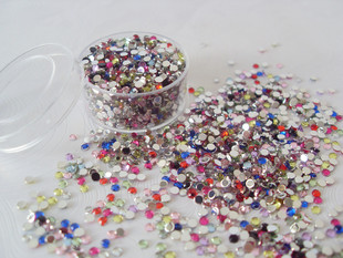 Glitter Rhinestone Nail Art Decoration (2.5MM,Sold in per package of 1600pcs,assorted)