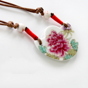 Ceramic Flower Necklaces