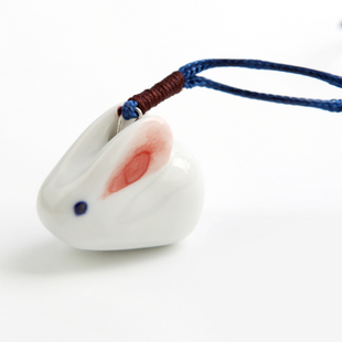 Ceramic Rabbit Necklaces 