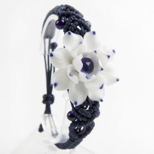 Woven Ceramic Lotus Bracelets