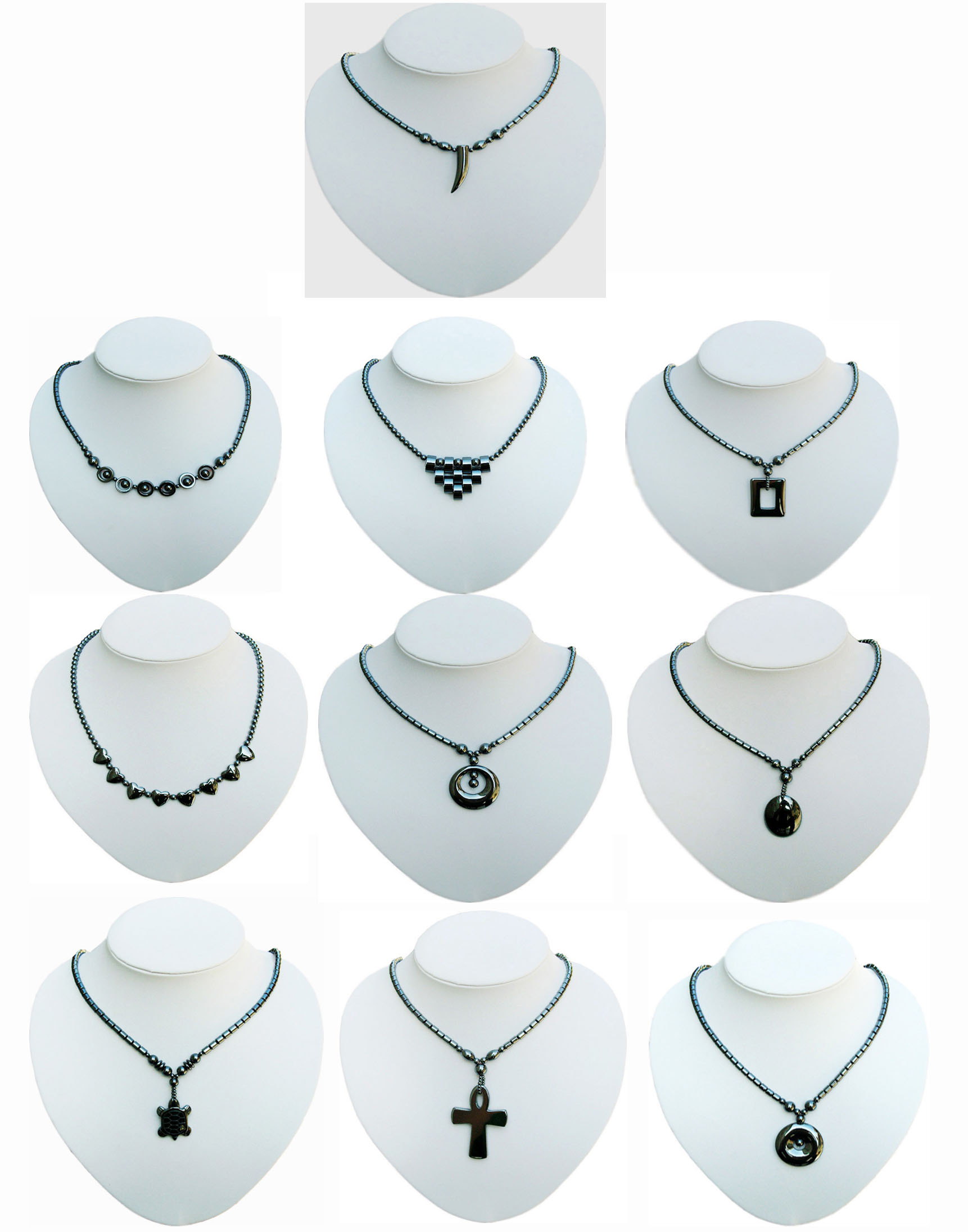 Hematite Health Necklaces (Nonmagnetic,Assorted Designs)