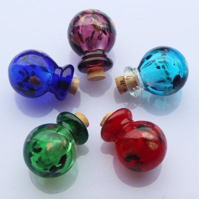 Murano Glass Essential Oil Vials (16X21MM,0.25ML)