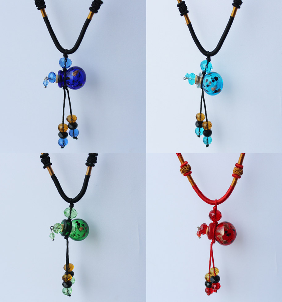 Murano Glass Perfume Necklaces (with cord)