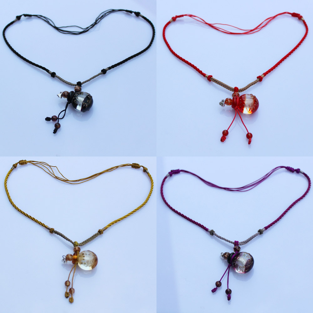 Murano Glass Perfume Baroque Necklaces (with cord)